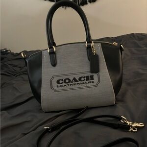 Coach Jacquard Elise top handle or crossbody bag